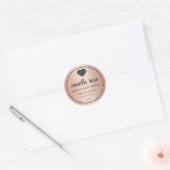 Eenvoudige Elegant Roos Gold Soy Candle Labels (Envelop)