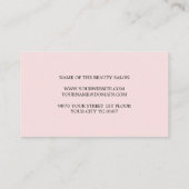 Eenvoudige Elegant Roos White Beauty Appointing Afsprakenkaartje (Achterkant)