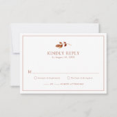 Eenvoudige Elegant RSVP-kaarten RSVP Kaartje (Voorkant)