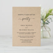 Eenvoudige elegant Rustic Wedding Reception Kaart (Staand voorkant)