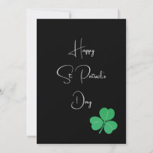 Eenvoudige Elegant Saint Patricks Day Shamrock