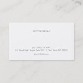 Eenvoudige Elegant Salon Appointment Card Afsprakenkaartje (Achterkant)