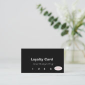 Eenvoudige elegant salon Beauty Customer Loyalty-k Klantenkaartje (Staand voorkant)
