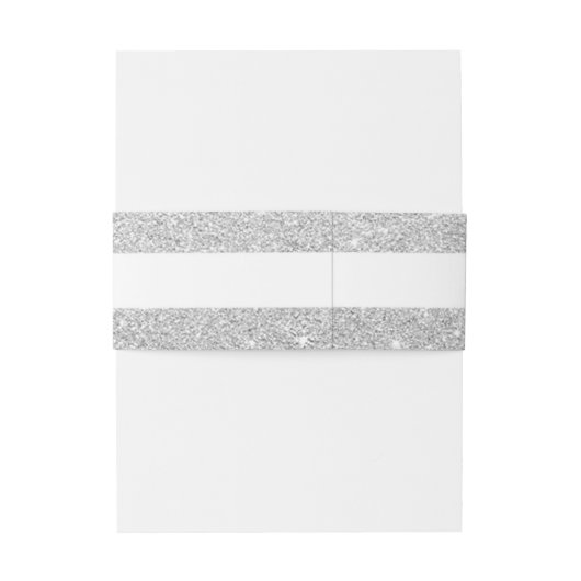 Eenvoudige Elegant schittert Gepersonaliseerd Uitnodigingen Wikkel (Achterkant Voorbeeld)