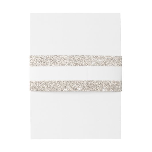 Eenvoudige Elegant schittert Gepersonaliseerd Uitnodigingen Wikkel (Achterkant Voorbeeld)