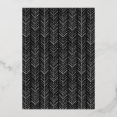 Eenvoudige Elegant Script Afstuderen Foto Folie Folie Uitnodiging (Achterkant)