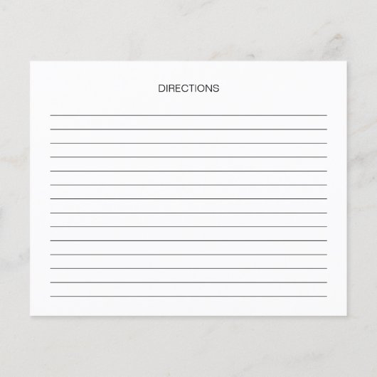 Eenvoudige Elegant Script Vrijgezellenfeest Recipe (Achterkant)