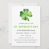 Eenvoudige Elegant Shamrock St Patricks Day Kaart (Voorkant)