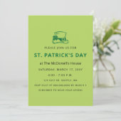 Eenvoudige Elegant Shamrock St Patricks Day Kaart (Staand voorkant)
