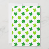 Eenvoudige Elegant Shamrock St Patricks Day Kaart (Achterkant)