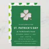 Eenvoudige Elegant Shamrock St Patricks Day Kaart (Voorkant / Achterkant)