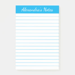 Eenvoudige Elegant Sky Blue-led, op maat gemaakt Post-it® Notes