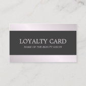 Eenvoudige Elegant Stripes Beauty Salon Loyalty Ka (Voorkant)