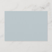 Eenvoudige Elegant Stusty Blue Accommodations Informatiekaartje (Achterkant)