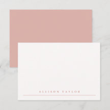 Eenvoudige Elegant Stusty Roze Aangepaste Naam