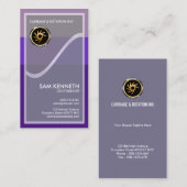 Eenvoudige Elegant Transparant White Wave CEO Foun Visitekaartje (Voorkant / Achterkant)