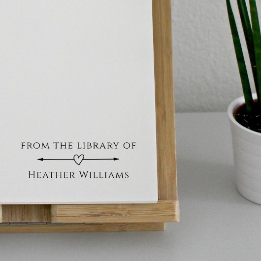 Eenvoudige Elegant uit de bibliotheek van aangepas Rubberstempel