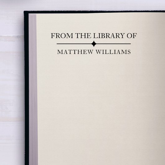 Eenvoudige Elegant uit de bibliotheek van aangepas Rubberstempel