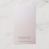 Eenvoudige Elegant-verhuurder Visitekaartje (Achterkant)