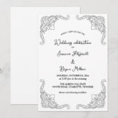 Eenvoudige Elegant Vlaanderen Vintage | Weddenscha Kaart (Voorkant / Achterkant)