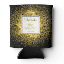 Eenvoudige Elegant Weddenschap Gold Glam Glitter C