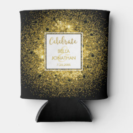 Eenvoudige Elegant Weddenschap Gold Glam Glitter C Blikjeskoeler