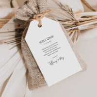 Eenvoudige Elegant Weddenschap Welkomstcadeautjes