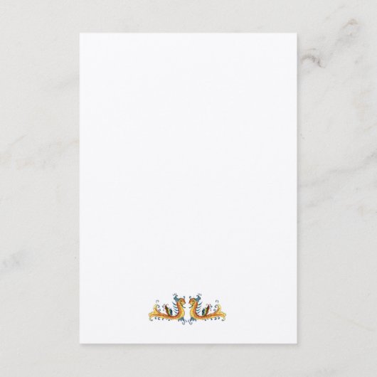 Eenvoudige Elegant Wedding Details-kaart Informatiekaartje (Achterkant)