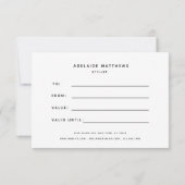 Eenvoudige Elegant White Beauty Salon Modern Cadea (Achterkant)