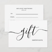 Eenvoudige Elegant White Beauty Salon Modern Cadea (Voorkant / Achterkant)