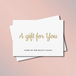 Eenvoudige Elegant White Faux Gold Beauty