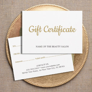 Eenvoudige Elegant White Faux Gold Beauty