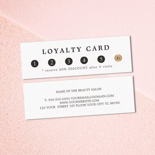 Eenvoudige Elegant White Faux Gold Beauty Loyalty