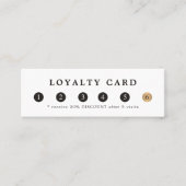 Eenvoudige Elegant White Faux Gold Beauty Loyalty (Voorkant)