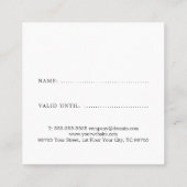 Eenvoudige Elegant White Grey Pink Beauty Loyalty  (Achterkant)