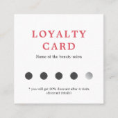 Eenvoudige Elegant White Grey Pink Beauty Loyalty  (Voorkant)