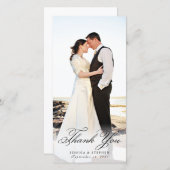 Eenvoudige Elegant White Hartelijk dank 8x4-fotoka Bedankkaart (Voorkant / Achterkant)