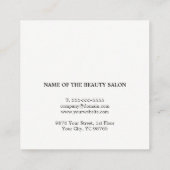Eenvoudige Elegant White Red Beauty Appointard Afsprakenkaartje (Achterkant)