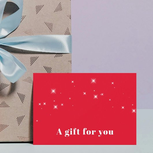 Eenvoudige Elegant White Stars Red Beauty