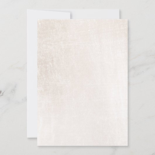 Eenvoudige Elegant, witte marmer Kaart (Achterkant)