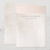 Eenvoudige Elegant, witte marmer Kaart (Voorkant / Achterkant)