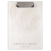 Eenvoudige Elegant, witte marmer Klembord (Voorkant)