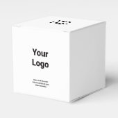 Eenvoudige elegante aangepaste add jouw naam marme bedankdoosjes (Voorkant Zijde)