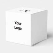 Eenvoudige elegante aangepaste add jouw naam marme bedankdoosjes (Achterkant)