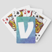 Eenvoudige, elegante, aangepaste fotocollage pokerkaarten (Achterkant)