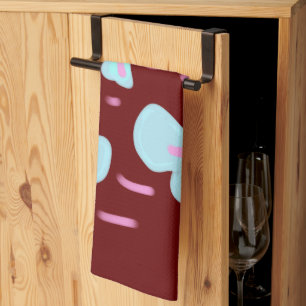 Eenvoudige, elegante, aangepaste fotocollage theedoek