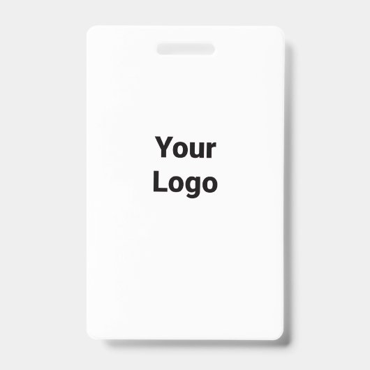 Eenvoudige elegante aangepaste logo hier bedrijf   badge (Voorzijde)