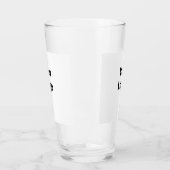 Eenvoudige elegante aangepaste logo hier bedrijf glas (Links)