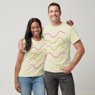 Eenvoudige elegante aangepaste logo hier bedrijf t-shirt