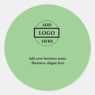 Eenvoudige elegante aangepaste logo hier    compan ronde sticker